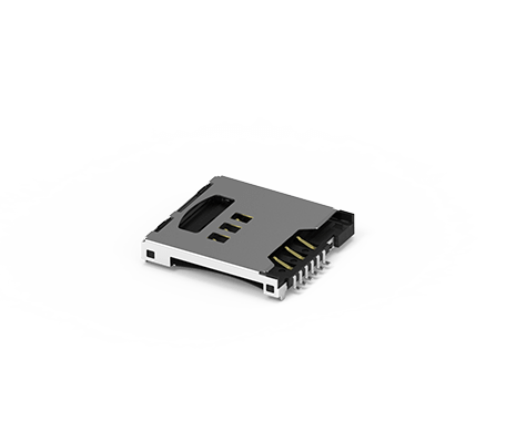 Micro SD带SIM卡插槽，推入式  112G-TA00-R