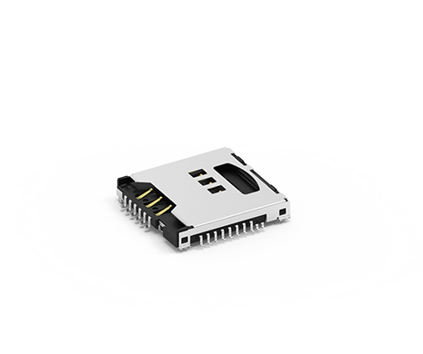Micro SD带SIM卡插槽，推入式  112G-TA00-R