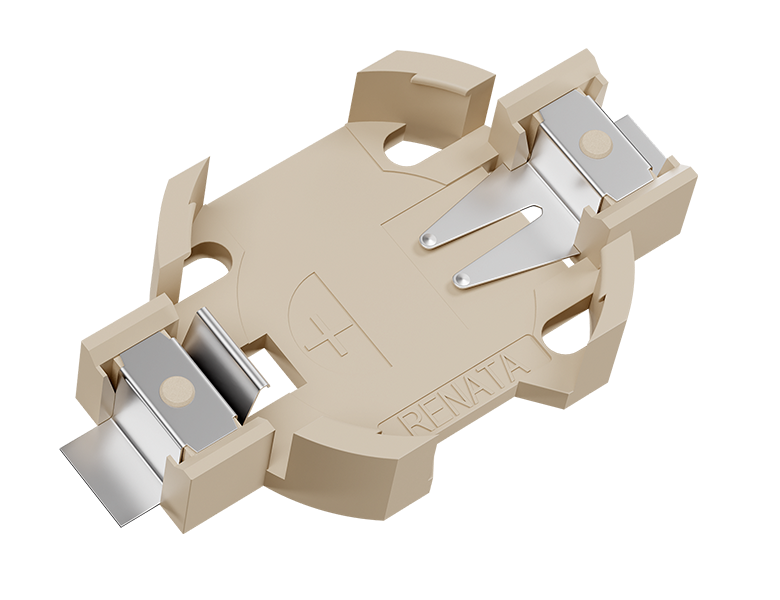 SMTU1632-C  带夹子的 SMT 组件电池座