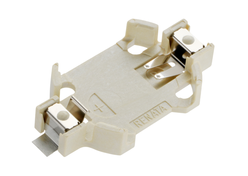 SMTU2032-C   带夹子的 SMT 组件电池座