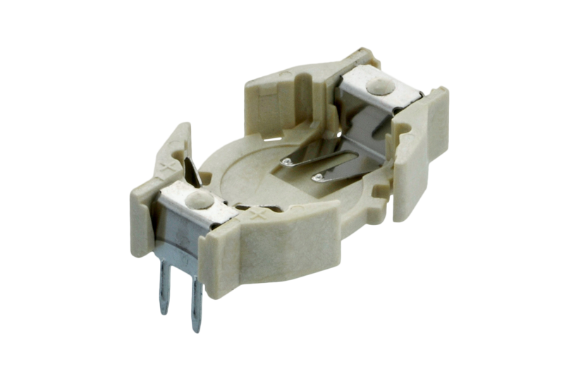 HU1225-LF  通孔组装水平 电池座