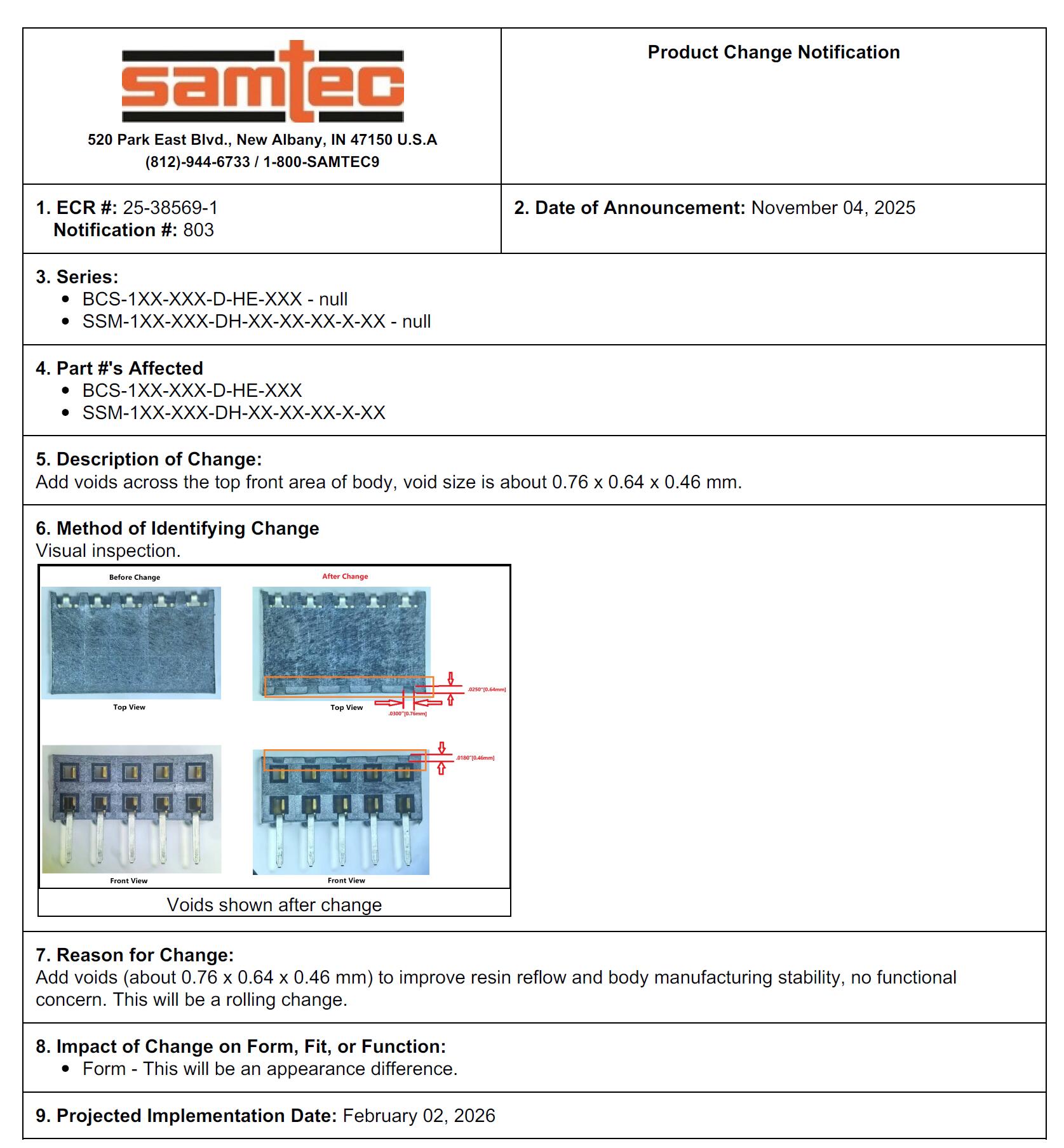 Samtec BCS-1XX/SSM-1XX连接器工艺升级 | BonChip权威解读